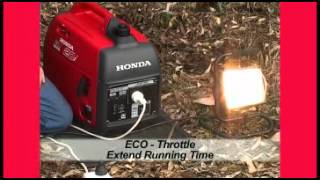 Honda EU20iu Leisure Generator  Camping [upl. by Ardnauqal]