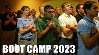 United States Marine Corps Recruit Training  Receiving 2023 [upl. by Nodyarg659]