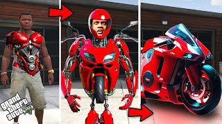 Franklin All Task Completed And Become Super Fastest Bike in GTA 5  Techerz [upl. by Arraet697]