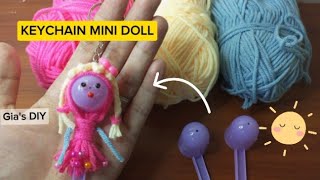 HOW TO MAKE MINI DOLL KEYCHAIN USING SCOOP [upl. by Brinkema]