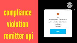 What is compliance violation remitter sbi  Transaction cannnot be completed compliance violation [upl. by Lien]