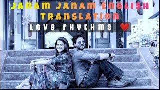 Janam Janam lyrics  Shah Rukh Khan Kajol  Arijit Singh  Pritam [upl. by Notliw]