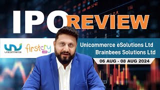 IPO Review  Unicommerce eSolutions Ltd amp Brainbees Solutions Ltd  firstcry unicommerce [upl. by Nerek757]