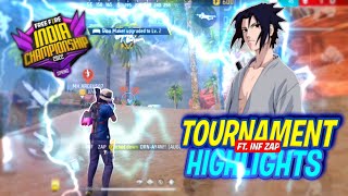 FREE FIRE TOURNAMENT HIGHLIGHTS 🏆🇮🇳🥇 by INF ZAP  SNIPER HIGHLIGHTS 🎯🥇 [upl. by Worthy]