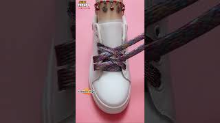 Quick tie shoelaces new crisscross design Sneaker lacing tips shorts shoeslacestyles viral [upl. by Omoj]