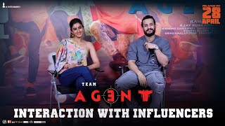 Team AGENT interaction with Influencers  FULL VIDEO  Akhil Akkineni Sakshi Vaidya [upl. by Aroc]