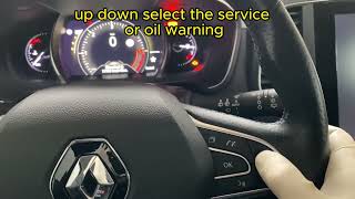 RENAULT TALISMAN SERVICE RESET [upl. by Humberto]