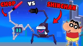 I BUILT MOST OP ROBOT in ROBOTICS with SHINCHAN and CHOP  NOOB vs PRO vs HACKER [upl. by Finegan834]