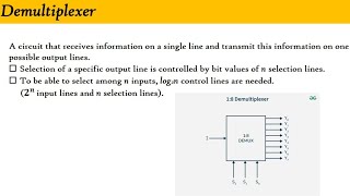 Demultiplexer part 01 [upl. by Xylia]