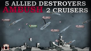 5 Destroyers ambush Italian Cruisers Battle of Cape Spada 1940 Documentary [upl. by Yeorgi]