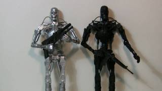 Terminator Aoshima 16 Scale Endoskeleton Die Cast Figure Review in HD [upl. by Gromme]