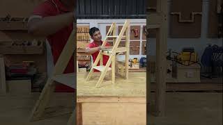 woodworking Shelf Stair into Folding Chair shorts trending chair [upl. by Llehsor]