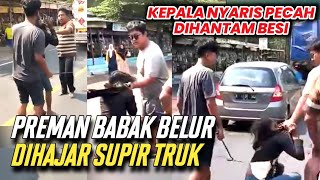 SUPIR TRUK SUDAH SIAP HANTAM PAKAI KUNCI RODA PREMAN PEMECAH KACA MOBIL NYARIS DIBACOK [upl. by Wilder]