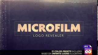 After Effects project  Microfilm Logo Revealer [upl. by Atinaw]