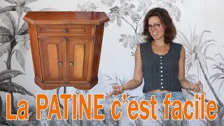 RELOOKING MEUBLE  PATINER un meuble en bois et réaliser un effet FAUX BOIS [upl. by Azrim209]