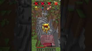 Lasering Dimensions vs Falling Mobs meme shorts minecraft [upl. by Grati]