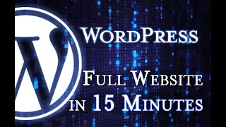 WordPress  Tutorial for Beginners in 15 MINUTES  COMPLETE [upl. by Glennis]