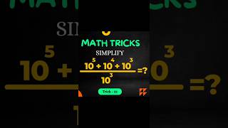 Math Simplification Math Tricks [upl. by Gerk]