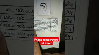 Fridge temperature set Karen short ClipBy Izhar Khan [upl. by Tibold]