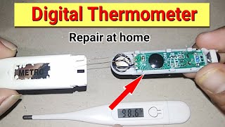 Digital Electric Thermometer  How to repair  DIY at home [upl. by Imas]