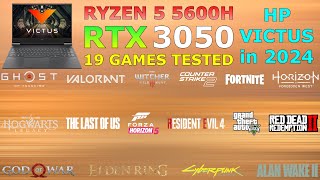 HP Victus  Ryzen 5 5600H RTX 3050  Test in 19 Games in 2024 [upl. by Emlynne]