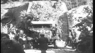 Italy invades Greece as bombs are dropped and Premier Metaxas reviews troops in GHD Stock Footage [upl. by Nomaj16]