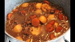 Simple To Make Minced Beef Stew  Healthier Than Premade Shop Bought [upl. by Aniara]