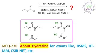 MCQ230 About Hydroxyl amine amp acid chloride by Dr Tanmoy Biswas Chemistry The Mystery of Molecule [upl. by Berlauda]