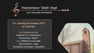 Mannenkoor Selah zingt voor renovatie Moriatoren [upl. by Eadwina166]