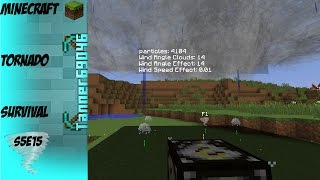 Minecraft Tornado Survival Localized Weather Mod S5E15 [upl. by Ardra]