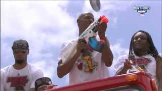 June 24 2013  Sunsports 6of13  Miami Heat 2013 Championship Parade amp Celebration [upl. by Aikas]