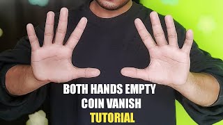 Learn how to do real SLEIGHT OF HANDS COIN VANISH  Free Coin Magic Tutorial  WHITEVERSE [upl. by Thissa]