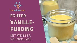 Vanillepudding mit weißer Schokolade  Das feine Rezept [upl. by Tisbe]