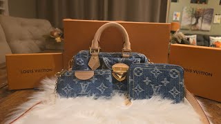 Louis Vuitton Denim Collection Late Unboxing 💙louisvuitton lv denimbag lateunboxing [upl. by Arlie]