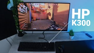 HP K300 Keyboard Gaming Test Valorant [upl. by Lebama]