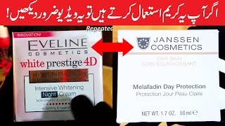 Whitening Creams Results How much Take these Long Eveline 4D amp Janssen Beauty Creams Urdu Hindi [upl. by Olegnad]