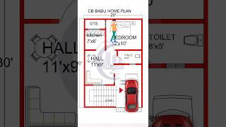 600sqft house plan 20x30 house plan home ghar house home planviral [upl. by Iur921]