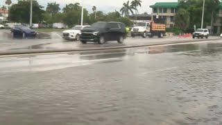 Flooding causing road closures in Naples [upl. by Enidan287]