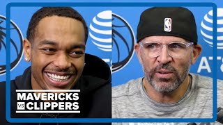 PJ Washington Jason Kidd  Dallas Mavericks practice interview 43024 [upl. by Vieva]