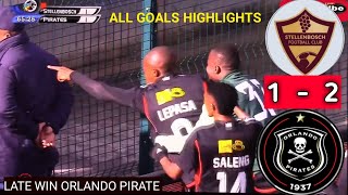 All goals highlights Stellansboch FC vs Orlando Pirate MTN 8 Wafa Wafa first leg [upl. by Hermon]