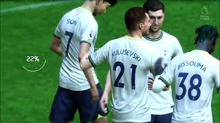 Dejan Kulusevski slick foot work Goal spurs leicester facup golazo fifa23goals youtubevideo [upl. by Titos]