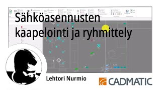 Sähköasennusten kaapelointi ja ryhmittely  CADMATIC Electrical 2024 [upl. by Urd]