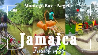 Travel Vlog Montego Bay  Negril Jamaica  Ricks Cafe Bamboo raft Foam Party Riu Reggae [upl. by Adnahsar44]