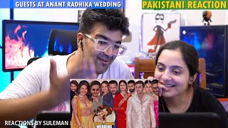 Pakistani Couple Reacts To Guests Arriving At Anant Ambanis Wedding  SRK  John Cena  Salman Khan [upl. by Yrellam]