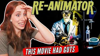 First Time Watching REANIMATOR Reaction This movie had GUTS [upl. by Enalahs]