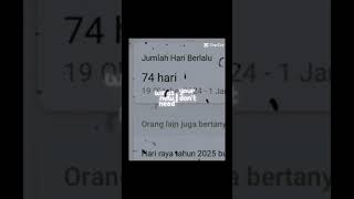 Pencarian ku  berapa hari lagi tahun 2025  Yang muncul  74 hari lagi  terasa cepet bgt ya 😞 [upl. by Etz]