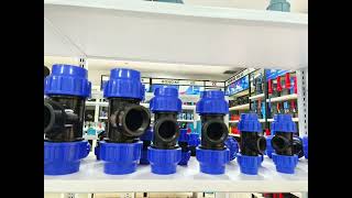 PP compression fittings are commonly used in plumbing and irrigation systems for connecting pipes [upl. by Nitsed36]