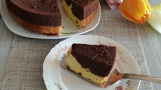 Chiffon Cake al cioccolato e arancia  Chiffon cake bicolore [upl. by Morry]