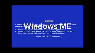 Evolution of Windows BSOD [upl. by Bertila]