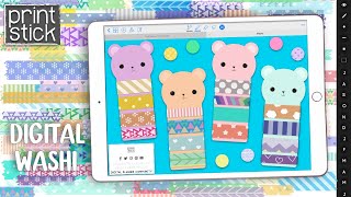 Digital Washi for your Planner  GoodNotes Scrapbooking [upl. by Aram]